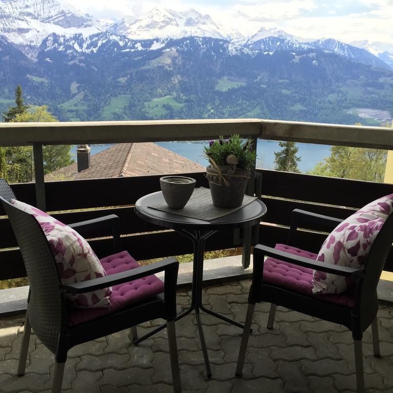 Apartments Seeblick Mit Anbindung An Ein 4-Sterne-Hotel Beatenberg Kültér fotó